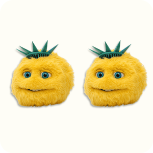 Biberty Liberty Mascot 2PCS